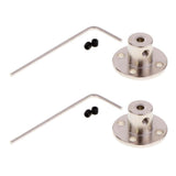2 Set Rigid Flange Coupling Motor Guide Shaft Coupler Motor Connector 5mm