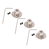 3 Set Rigid Flange Coupling Motor Guide Shaft Coupler Motor Connector 5mm