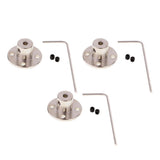 3 Set Rigid Flange Coupling Motor Guide Shaft Coupler Motor Connector 5mm