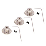 3 Set Rigid Flange Coupling Motor Guide Shaft Coupler Motor Connector 5mm