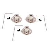 3 Set Rigid Flange Coupling Motor Guide Shaft Coupler Motor Connector 5mm