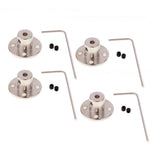 4 Set Rigid Flange Coupling Motor Guide Shaft Coupler Motor Connector 5mm