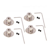4 Set Rigid Flange Coupling Motor Guide Shaft Coupler Motor Connector 5mm