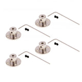4 Set Rigid Flange Coupling Motor Guide Shaft Coupler Motor Connector 5mm