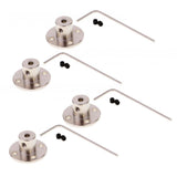 4 Set Rigid Flange Coupling Motor Guide Shaft Coupler Motor Connector 5mm