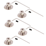 5 Set Rigid Flange Coupling Motor Guide Shaft Coupler Motor Connector 5mm