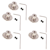 5 Set Rigid Flange Coupling Motor Guide Shaft Coupler Motor Connector 5mm