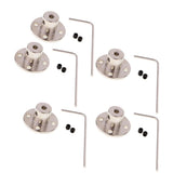 5 Set Rigid Flange Coupling Motor Guide Shaft Coupler Motor Connector 5mm