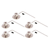 5 Set Rigid Flange Coupling Motor Guide Shaft Coupler Motor Connector 5mm