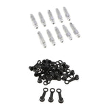 40x M8*1.25 31mm Brake Bleeder Screw+Grease Zerk Fitting Rubber Dust Cover