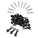 40x M8*1.25 31mm Brake Bleeder Screw+Grease Zerk Fitting Rubber Dust Cover