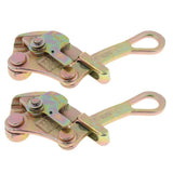2pcs Insulated Wire Grip Clamp Wire Pulling Tightening Tool 2 Tons Load