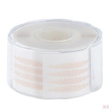 4 Roll of 880pairs Invisible Fiber Strip Double Eyelid Lift Tapes 2.5x0.3 cm