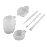 Maxbell 9 Pieces Silicone Resin Measuring Mixing Cup DIY Jewelry Resin Glue Tool Set