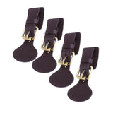 4 Sets Sew on Leather Magnetic Snap Buckles Sewing Fasteners for Bag Coffee