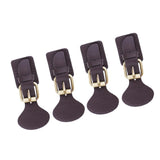 4 Sets Sew on Leather Magnetic Snap Buckles Sewing Fasteners for Bag Coffee
