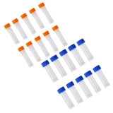 10Pcs 1.5ml + 10Pcs 5ml Plastic Cryovial Test Tube Sample with Screw Cap