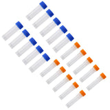 10Pcs 1.5ml + 10Pcs 5ml Plastic Cryovial Test Tube Sample with Screw Cap