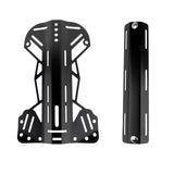 Aluminum Technical Scuba Diving BCD Harness Backplate & Single Tank Adapter