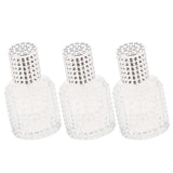 3x Pineapple Portable Glass Container Perfume Bottles With Spray Silver 30ml