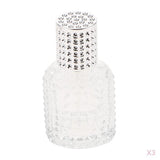 3x Pineapple Portable Glass Container Perfume Bottles With Spray Silver 30ml