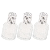 3x Pineapple Portable Glass Container Perfume Bottles With Spray Silver 30ml