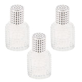 3x Pineapple Portable Glass Container Perfume Bottles With Spray Silver 30ml