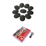 Hot Rock Heating Box Massage Stone Warmer Case Heater + Stones Set US Plug
