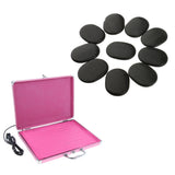 Hot Rock Heating Box Massage Stone Warmer Case Heater + Stones Set US Plug