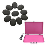 Hot Rock Heating Box Massage Stone Warmer Case Heater + Stones Set US Plug