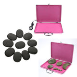 Hot Rock Heating Box Massage Stone Warmer Case Heater + Stones Set US Plug