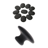 11 Pieces Massage Stone Natural   Basalt Hot Rock for Spa Gua Sha