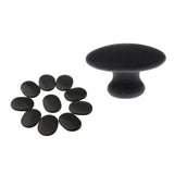 11 Pieces Massage Stone Natural   Basalt Hot Rock for Spa Gua Sha