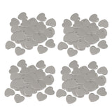 200x 14mm Metal Flat Heart Blank Stamping Charms Tag Pendants Jewelry Making