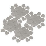 200x 14mm Metal Flat Heart Blank Stamping Charms Tag Pendants Jewelry Making