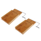 2x Stainless Steel Soap Cutter Soap Making Cutting Tool with Wire Slicer
