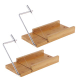 2x Stainless Steel Soap Cutter Soap Making Cutting Tool with Wire Slicer