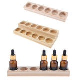 2 Pieces Wood Essential Oils Perfume Display Storage Organizer Holder Stand