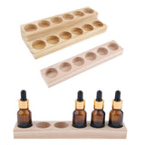 2 Pieces Wood Essential Oils Perfume Display Storage Organizer Holder Stand
