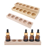 2 Pieces Wood Essential Oils Perfume Display Storage Organizer Holder Stand