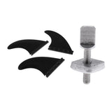 304 Stainless Steel Fin Screw & Plate G5 Tri Fin for SUP Surfboard Surfing