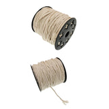 2set Natural Cotton Rope Braided Twisted Cords Twine Crafts Raw White 60/50m