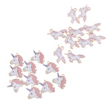 20 Pieces Unicorn Charms Pendant Findings Beads Jewelry Making Crafts Pink