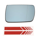 2 PC Left+Right Heated Wing Mirror Glass+2 Line Mirror Stickers for  X5