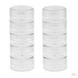 Maxbell 10Pcs 5 Layers Stackable Interlocking Screw Containers Storage Box 95x36mm