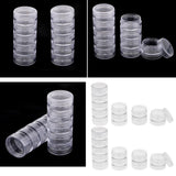 Maxbell 10Pcs 5 Layers Stackable Interlocking Screw Containers Storage Box 95x36mm