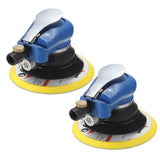 2x 6'' Air Orbital Sander Pneumatic Disc Polisher Grinding Sanding Tool