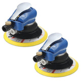2x 6'' Air Orbital Sander Pneumatic Disc Polisher Grinding Sanding Tool