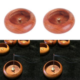 2pcs Wooden Incense Holder Stick Burner Retro Incense Censer Home Decor