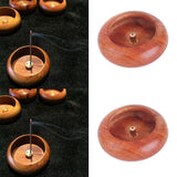 2pcs Wooden Incense Holder Stick Burner Retro Incense Censer Home Decor